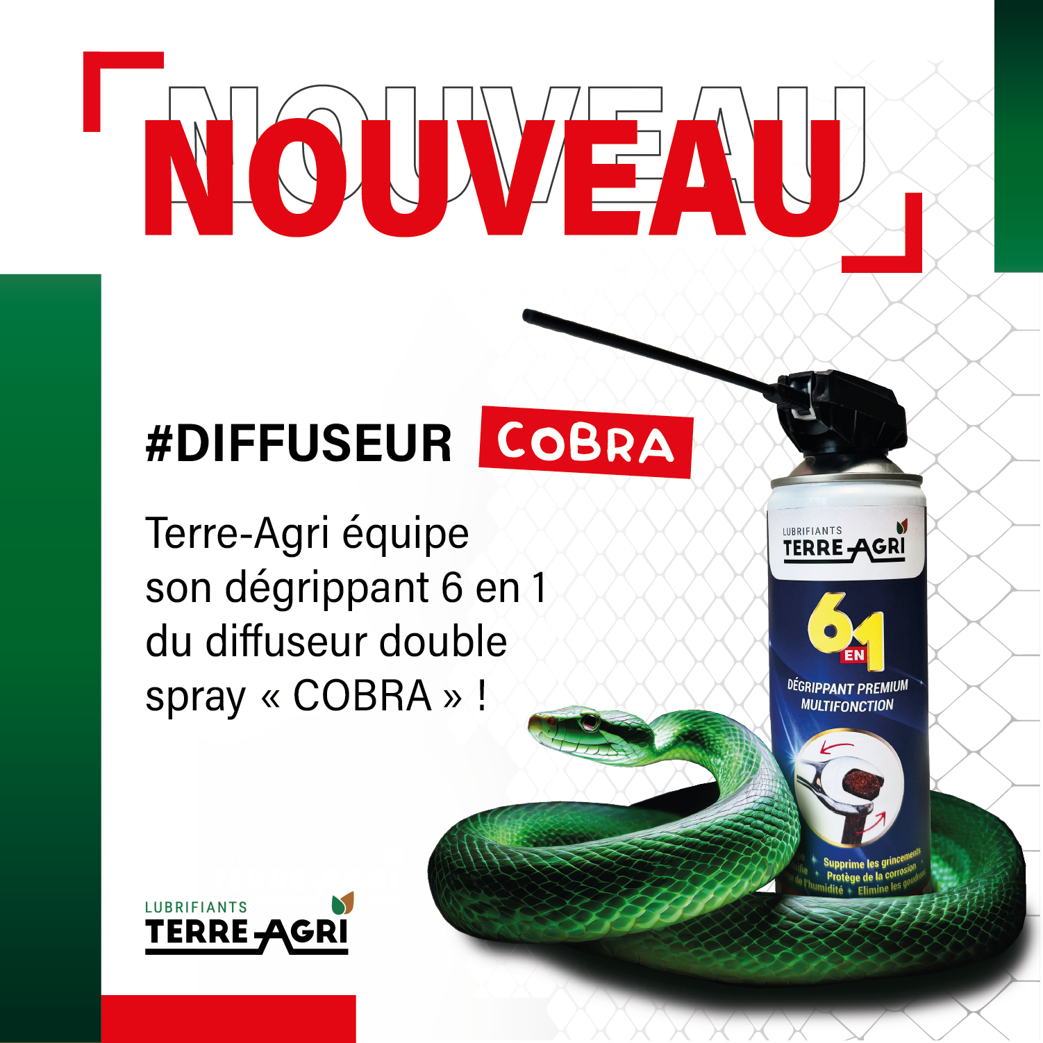 LE DEGRIPPANT TA 6.1 S'EQUIPE DU DIFFUSEUR DOUBLE SPRAY #COBRA